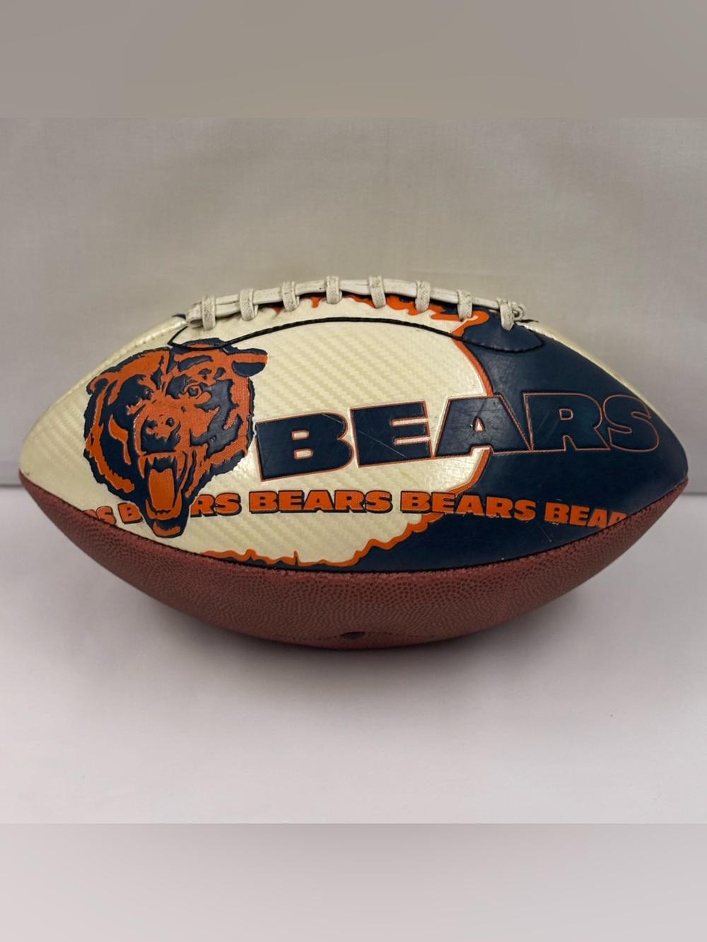 Vintage Chicago Bears NFL Franklin Football Official Size White Signature Panel